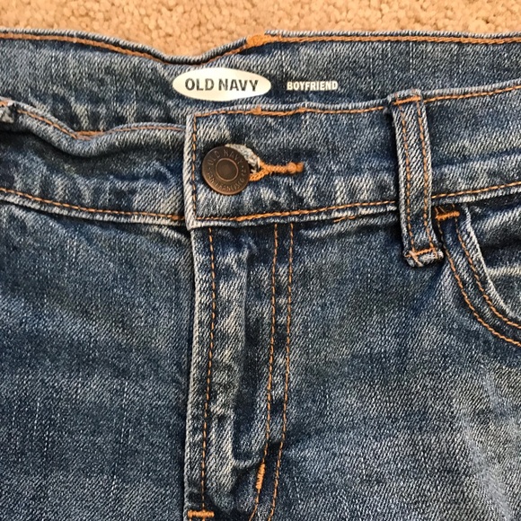 Old Navy Boyfriend Distressed Denim Shorts Patriotic Peekaboo Pockets Size 2 - Picture 6 of 14